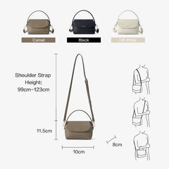 BOSTANTEN AMBER – LUXURY LYCHEE LEATHER BAG WITH MAGNETIC BUCKLE