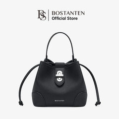 BOSTANTEN WOMEN'S DRAWSTRING BAG WITH BUCKLE LOCK
