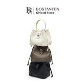 BOSTANTEN WOMEN'S DRAWSTRING BAG WITH BUCKLE LOCK
