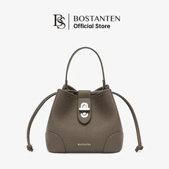 BOSTANTEN WOMEN'S DRAWSTRING BAG WITH BUCKLE LOCK