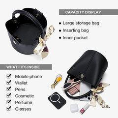 BOSTANTEN WOMEN'S ELEGANT BUCKET HANDBAG