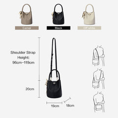 BOSTANTEN WOMEN'S ELEGANT BUCKET HANDBAG